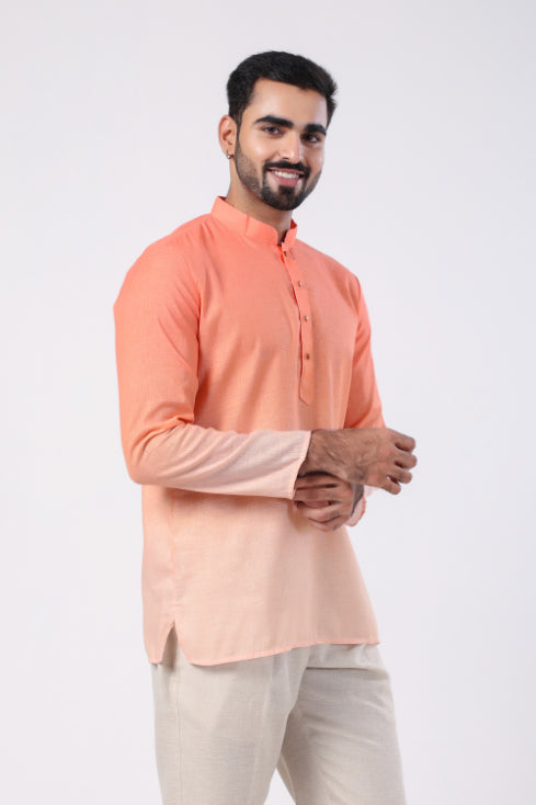 Pink motif Printed Kurta